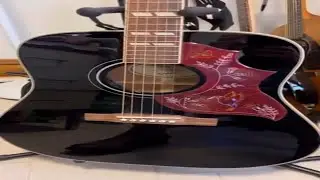 Epiphone Hummingbird Pro Unboxing (Limited Edition Black)