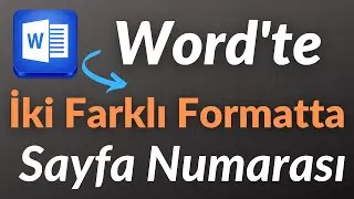 Word'de iki farklı formatta SAYFA NUMARASI nasıl verilir.Word 2010-2013-2016