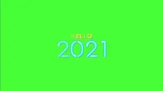 HD 2021 HAPPY NEW YEAR GREEN SCEEEN EFFECT