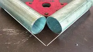 3 ways to cut precision 45 degree pipes without a machine |  tricks for cutting pipes