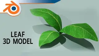 Leaf 3D Model - Blender 3D Tutorial