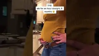 Food Baby Compilation  #stuffed #bloated #foodbaby #bloatedbelly