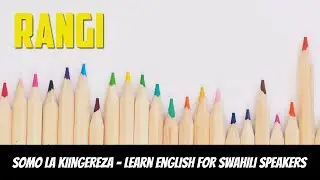 Learn English for Swahili Speakers, Vocabulary, colors