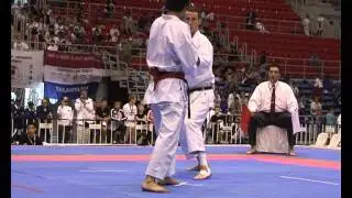 Team Kumite semi final Okada JPN vs Skatun NOR 4th match
