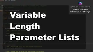 Java 2 Online, [8.03] Variable Length Parameter Lists