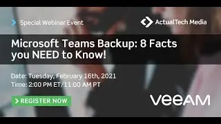 Microsoft Teams Backup: 8 Facts you NEED to Know with Veeam