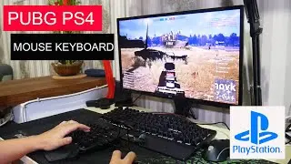 Playing PUBG in PS4 with MOUSE & KEYBOARD (ENGLISH SUB)