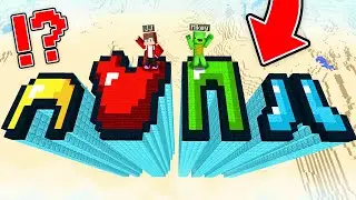 JJ And Mikey Found DIAMOND TALLEST in the FORM of ARMOR in Minecraft Maizen