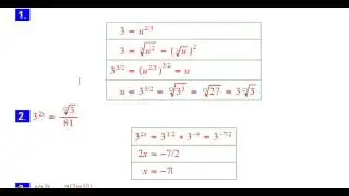 Exponential equation examples