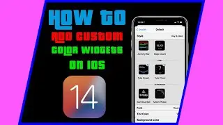 How to add custom color Widgets on iOS 14