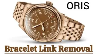 HOW TO REMOVE BRACELET LINK ORIS BIG CROWN BRONZE POINTER DATE