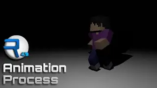 Animating Minecraft Run cycle in Reconn 4d // Timelapse //