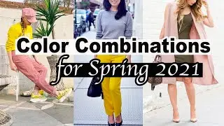 Color Blocking Outfits for Spring 2021 *Combinations for Clothes* Spring Summer Fashion Trends 2021