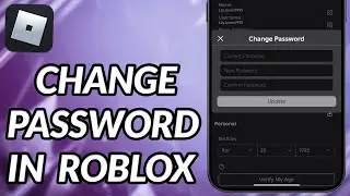 How To Change Password In Roblox