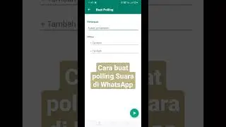 cara membuat polling di WhatsApp