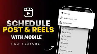 How to Schedule Instagram posts and reels in Mobile | Instagram reels scheduler | Schedule content