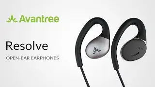 Avantree Resolve - Wired Open-Ear Earbuds with Microphone and Comfortable Fit