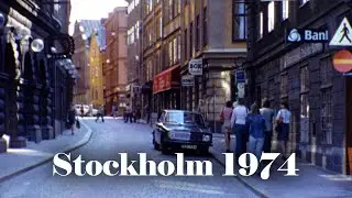 Stockholm, Sweden 1974 (silent color 8mm film)