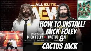 HOW TO GET MANKIND AND CACTUS JACK IN AEW: Fight Forever! | Mod Tutorial