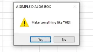 How to use the Dialog Box in Excel