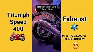 Triumph Speed 400 Exhaust Sound 🔊