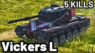 Vickers L | 7.2K DAMAGE  | 5 KILLS | WOT Blitz Pro Replays