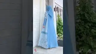 Model gamis set jilbab ibu ibu terbaru 