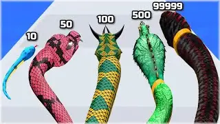 I Evolved Snake to MAX LEVEL in Snake Evolution Run 3D Game!