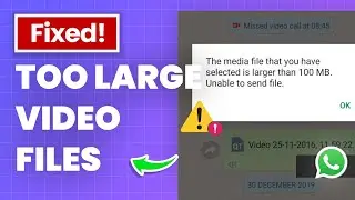 How to Send Large Files in Whatsapp |2024 Tutorial