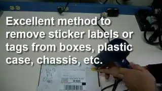 How to remove a sticker label using hair dryer