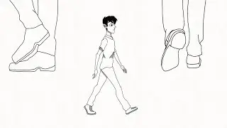 walk cycle animation/flipaclip animation