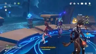Genshin Impact - Fun Amber Carry in Cryo Artifact Domain