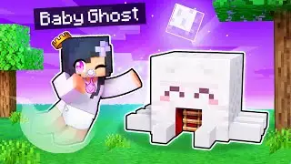 My Baby GHOST's Secret Base In Minecraft!