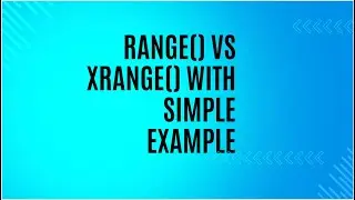 range vs xrange in python with example