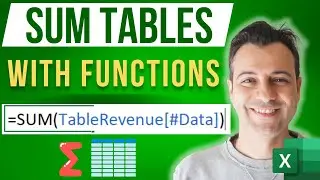 Use this FUNCTION HACK to Sum Excel Tables in ONE STEP