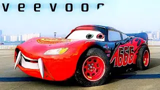 Lightning McQueen real life on Road Evil Mcqueen Disney Cars (Music Video) PIXAR