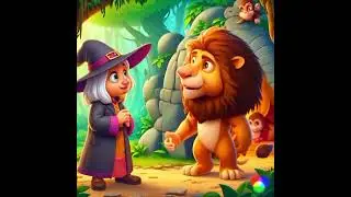 Shair 🦁 aur Ganji Churail 🧙‍♀️ | Cartoon | Hindi story | kids | fanpage cocomelon 🐟 🐠