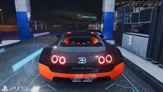 TDUSC | Bugatti Veyron Super sport '11 - Free Roam & Gameplay "Night Rain [4KPS5]