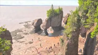 The Hopewell Rocks - OFFICIAL Time Lapse video of 45.6 foot tide