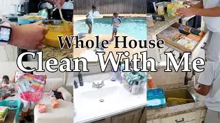 * WHOLE HOUSE * CLEAN WITH ME | Real Life Messy House | Cleaning Motivation