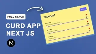 Master Full Stack CRUD Operations in Next.js 14 | Build a Full Stack App with Next.js 14