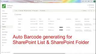 Auto Barcode generating for SharePoint List Items & SharePoint Folder Setting