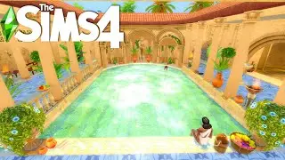 Ancient Roman Baths Inspired Pool │ Fantasy Save File │No CC │ Sims 4