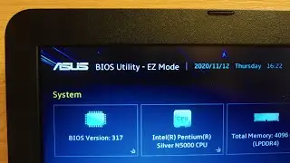 ASUS X540MA BIOS flashing