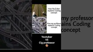 Youtuber VS Clg professor 🤣 #codinglover #learncoding #coder #trending #viral #programming #coding