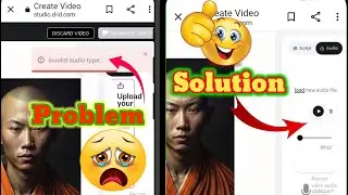 invalid audio type problem solution | studio d id ai problem | fix invalid audio type problem