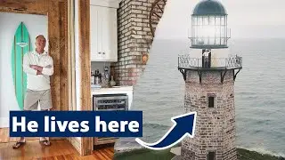 The Most UNIQUE Home is in New York's Oldest Lighthouse