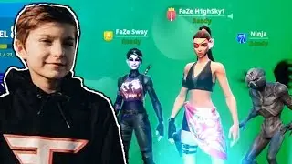 FaZe H1ghsky1 & LeBron James Jr  VS Ninja & FaZe Sway
