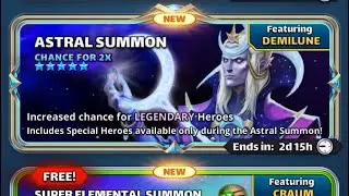 Empires Puzzle : Mix Astral Covenant summons feat Demilune (multiple 5 stars must see)