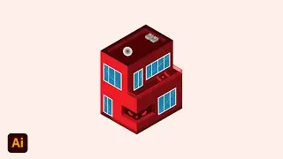 Isometric House Design in Adobe Illustrator cc 2021 | Tutorial